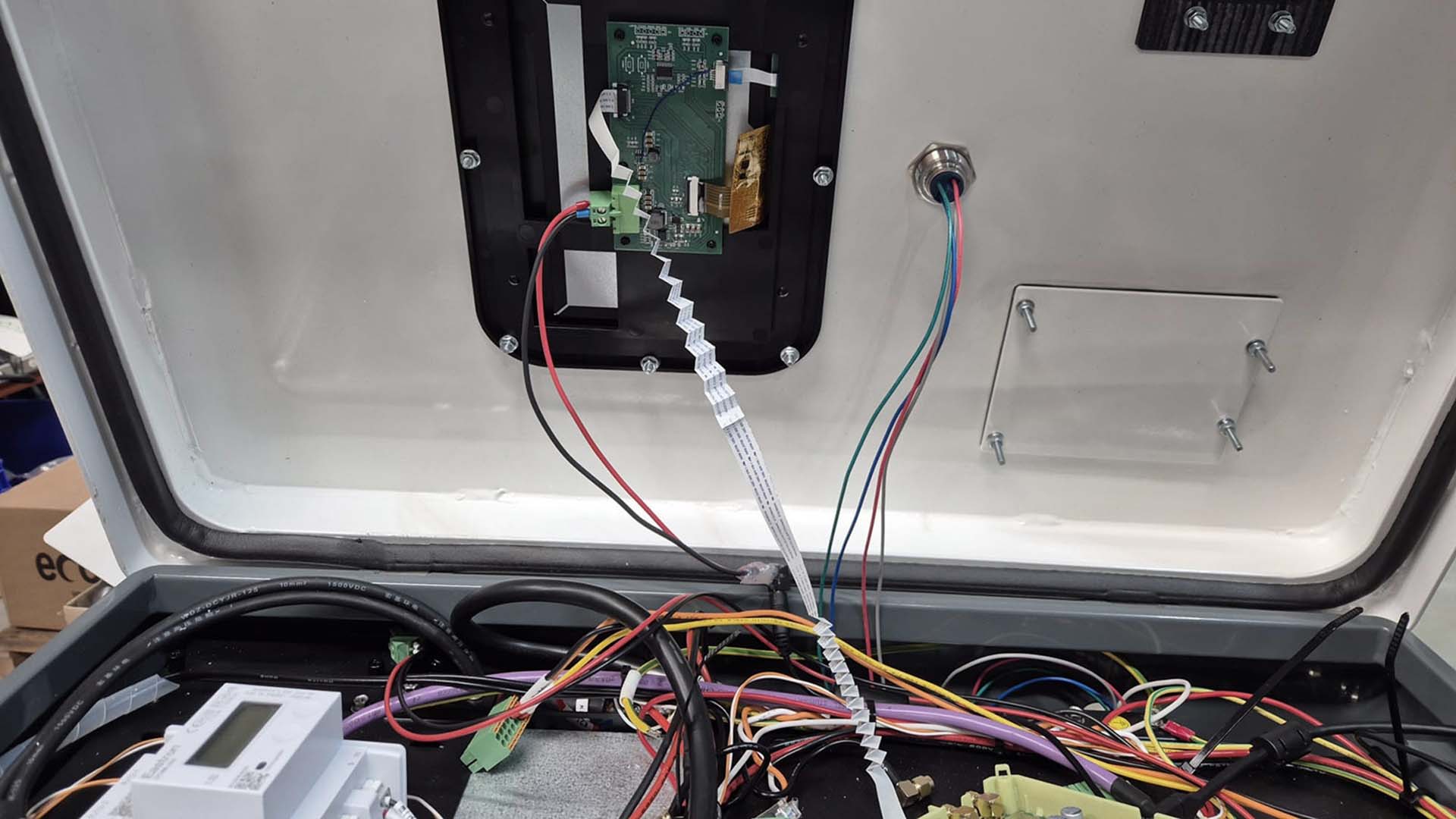 IP-65-afdichtingstest van de Ecotap DC30 Nuvia snellaadstation deur