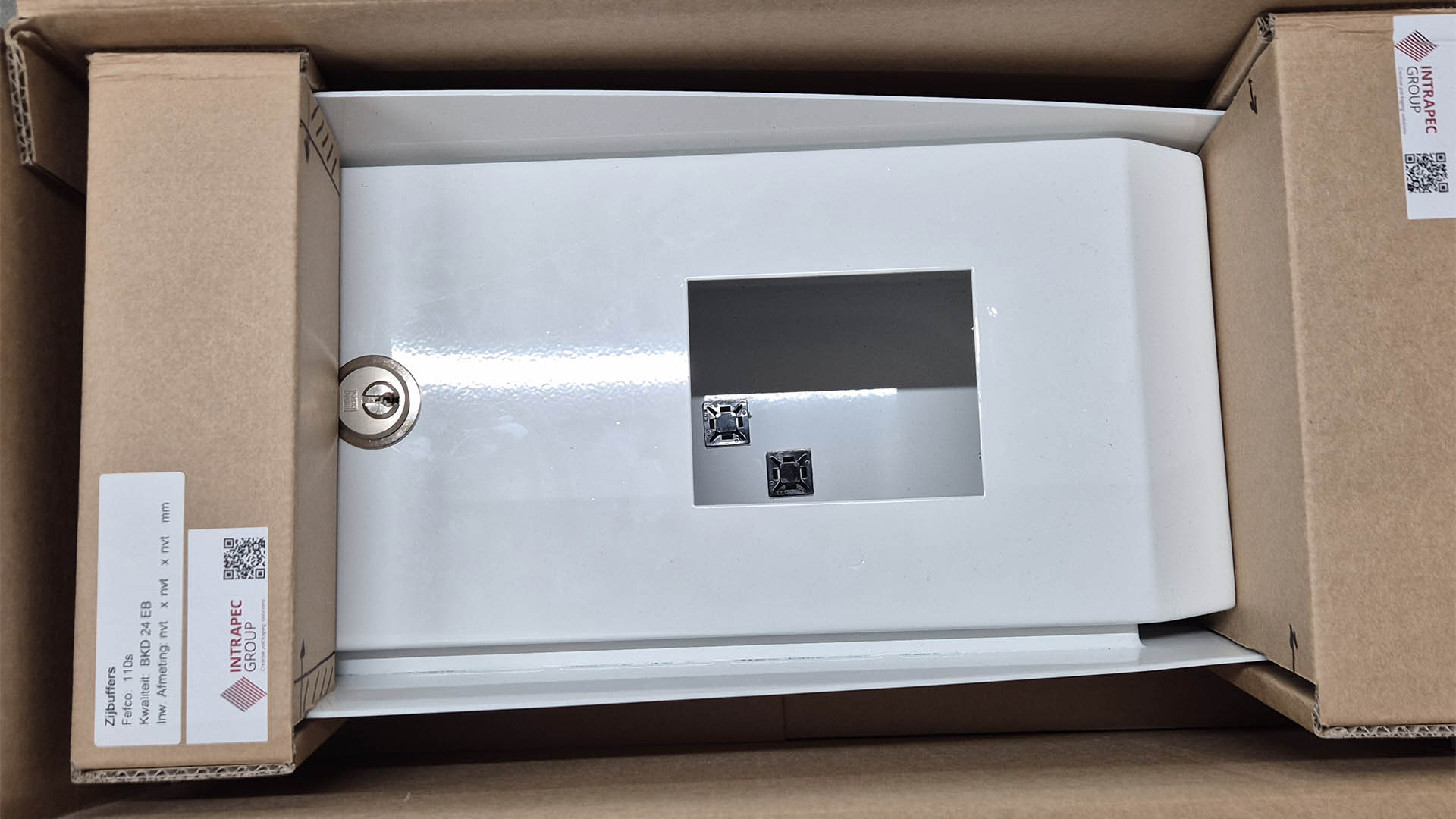Verpakkingsvalidatie van de Ecotap Standalone Payment Solution met val- en kanteltest