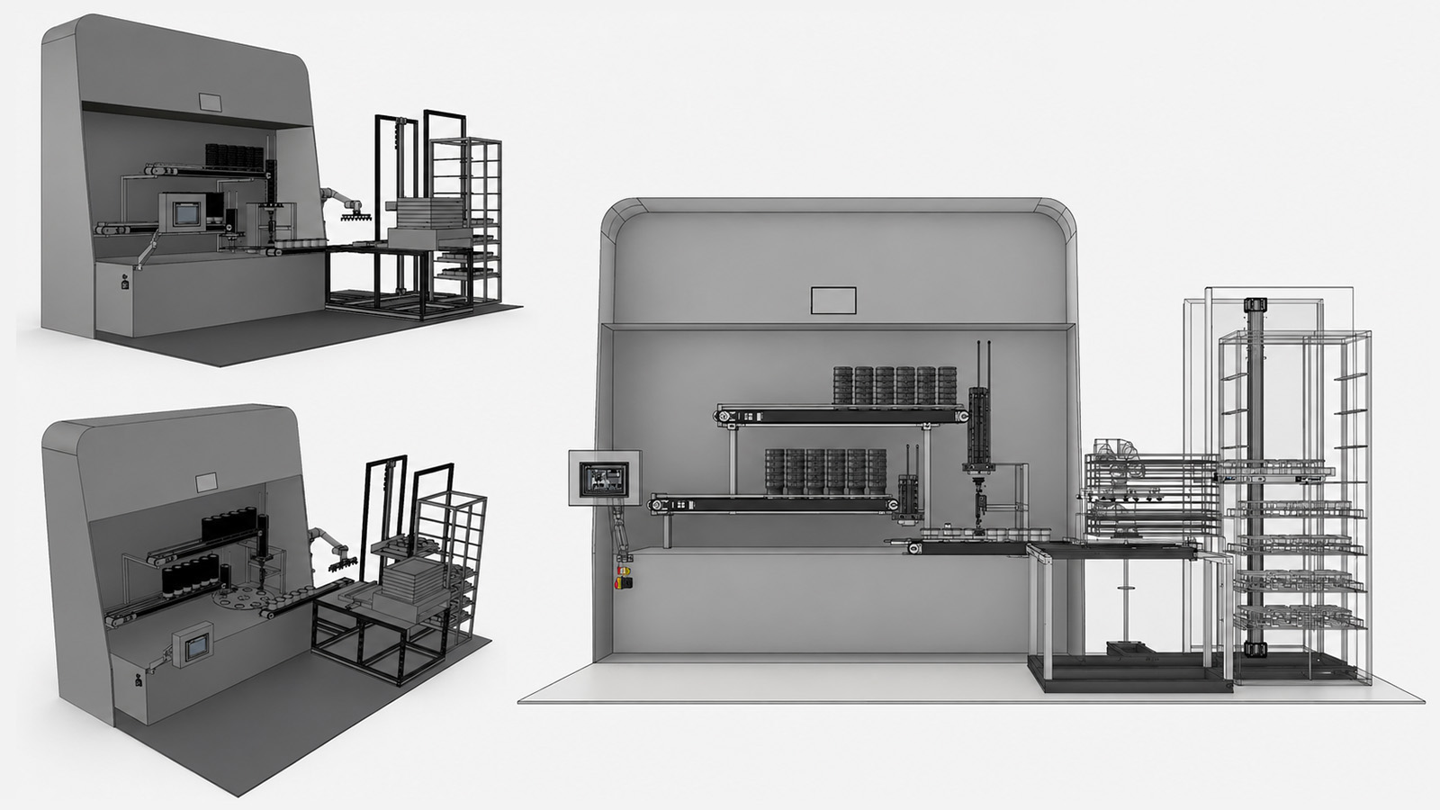 3D CAD-ontwerp van de Lab Associates High Speed Media Dispenser, ontwikkeld door ILITAS in SolidWorks.