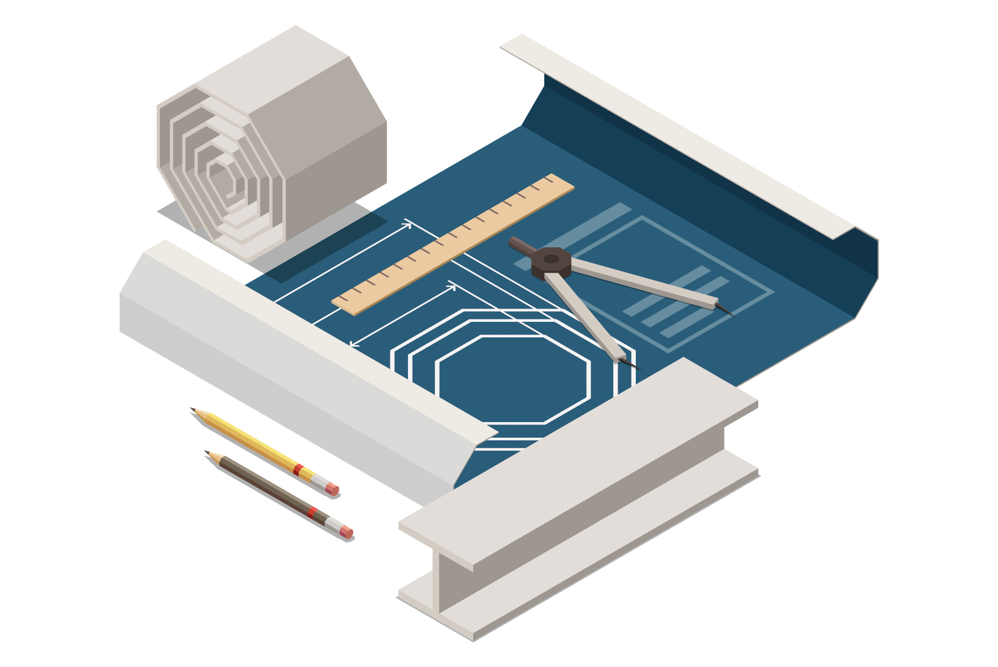 technische tekeningen en 3D CAD modellen voor productievoorbereiding en documentatie op scherm