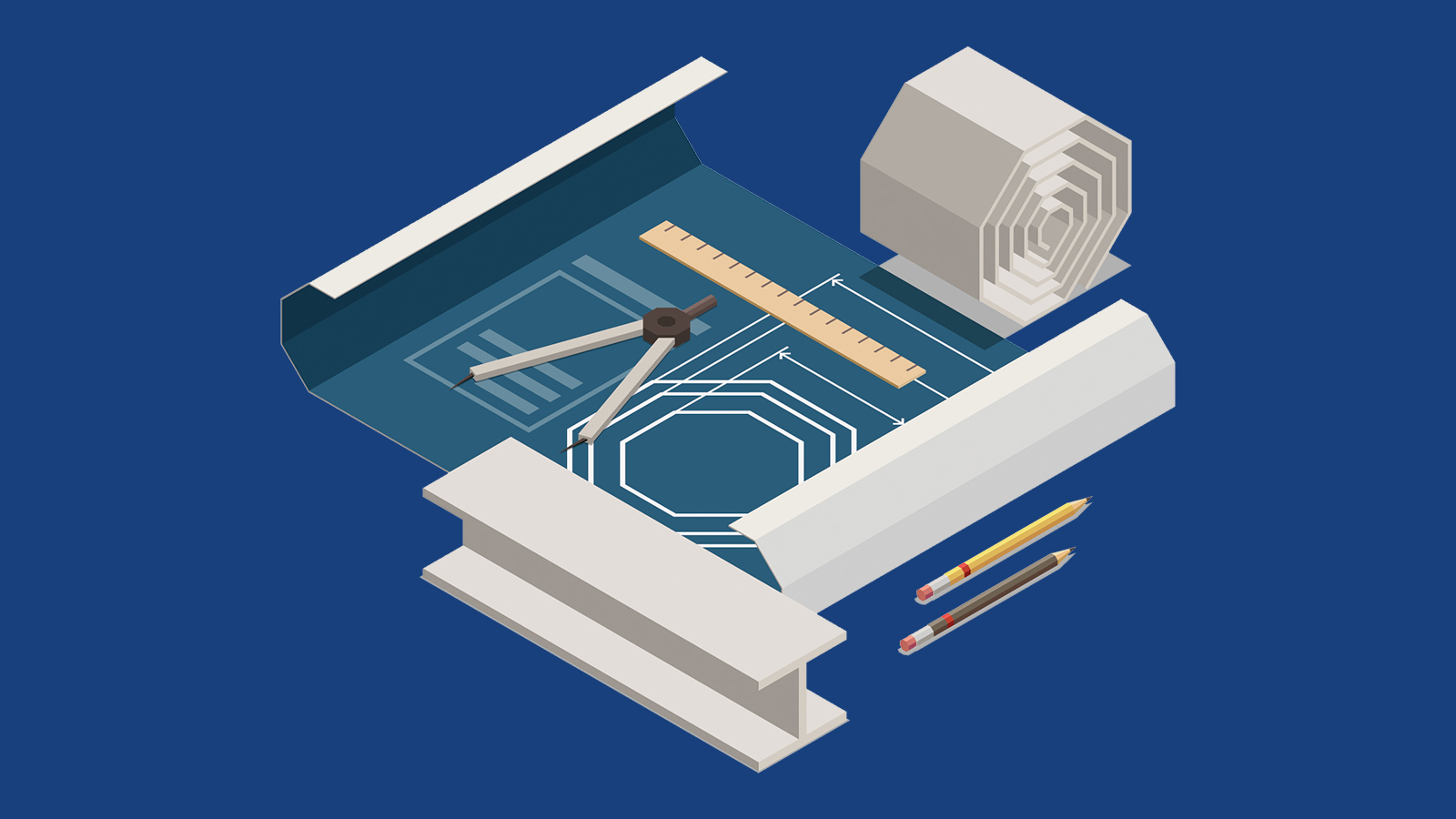 engineer werkt aan technische tekeningen en 3D CAD model voor productie en assemblage