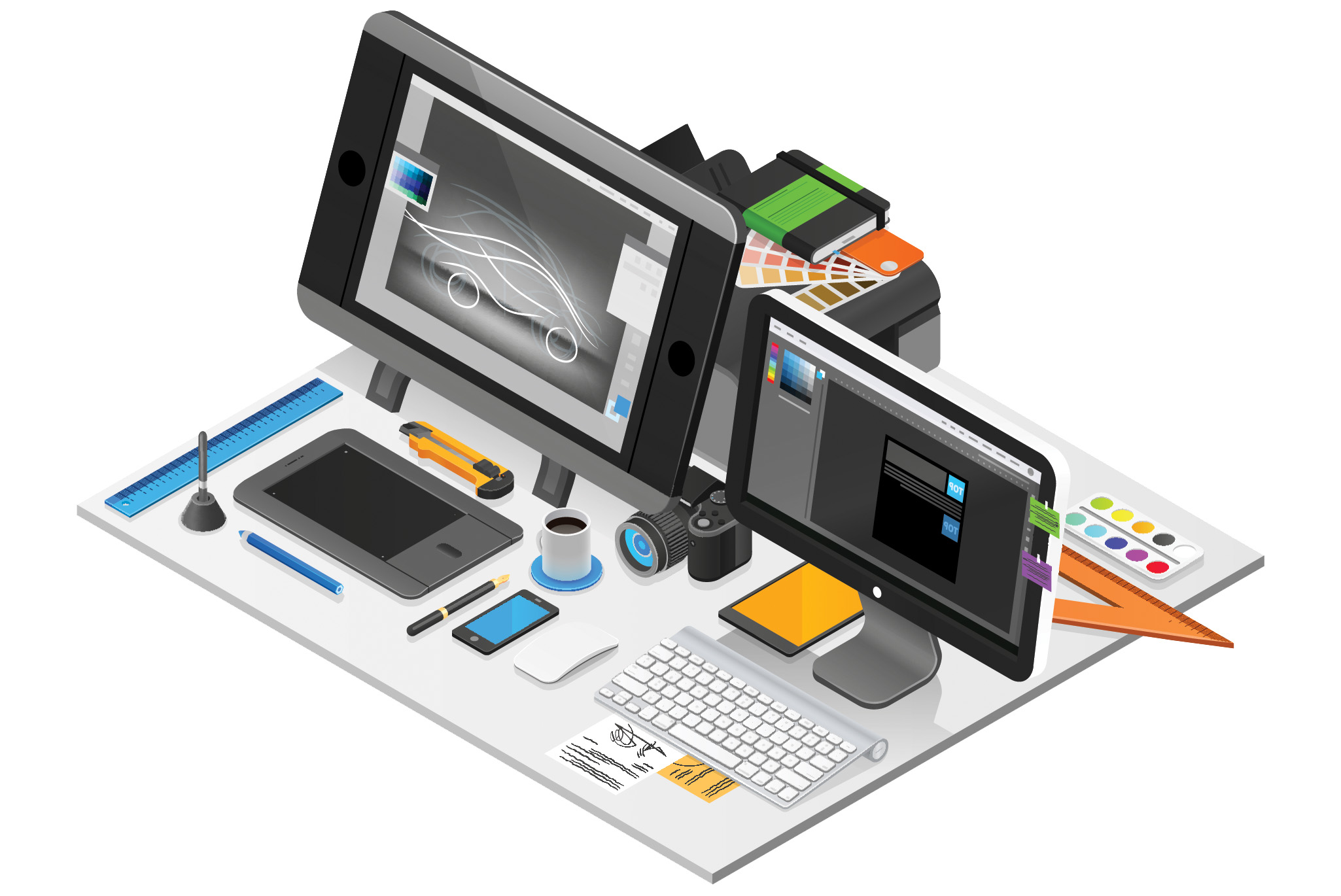 fotorealistische 3D render van product in realistische omgeving voor presentatie en marketing