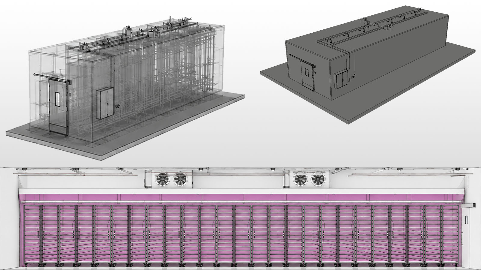 CAD-optimalisatie van de Lab Associates Horizontal Flow Chamber voor 3D-visualisatie.